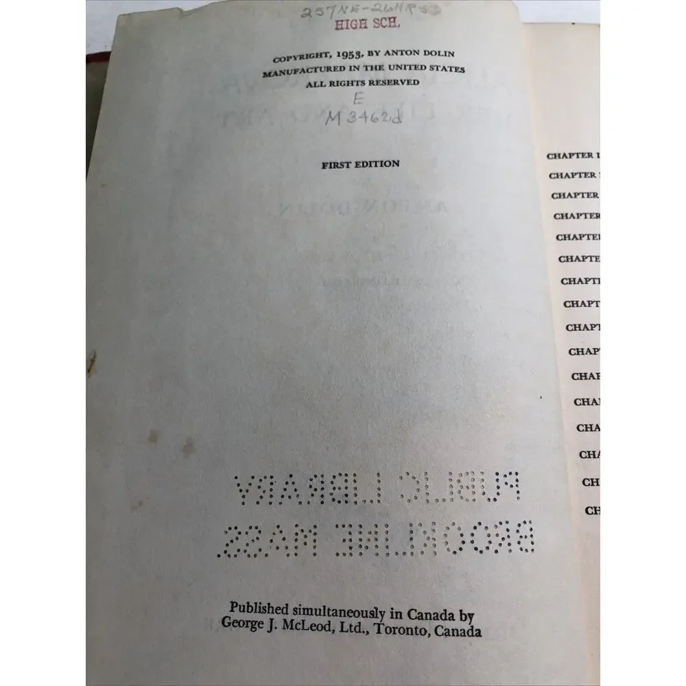 1953 First Edition ALICIA MARKOVA by Anton Dolin HC Illustrated Ex Library